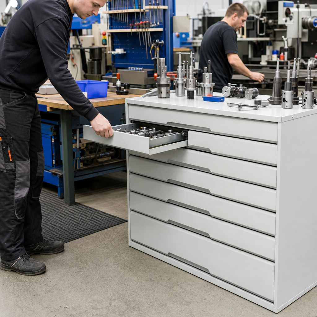 Multi Drawer Tool Storage Cabinets 900x1050x550mm