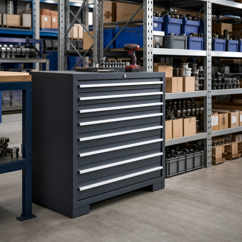 Multi Drawer Tool Storage Cabinets 900x1050x750mm