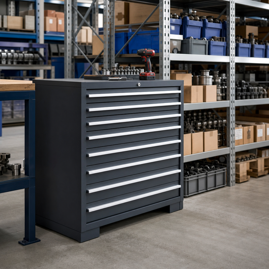 Multi Drawer Tool Storage Cabinets 900x1050x750mm