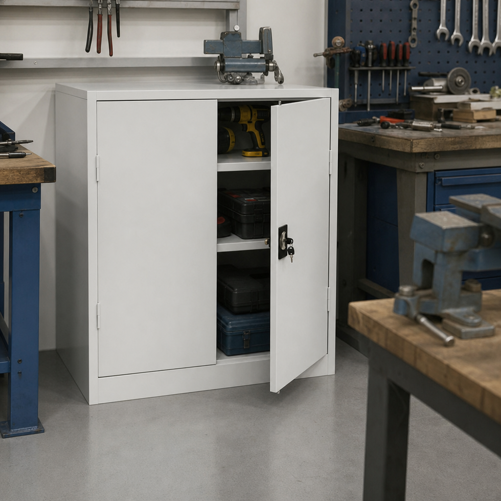 Multipurpose Metal Storage Cupboard 1060h x 1000w x 450d mm