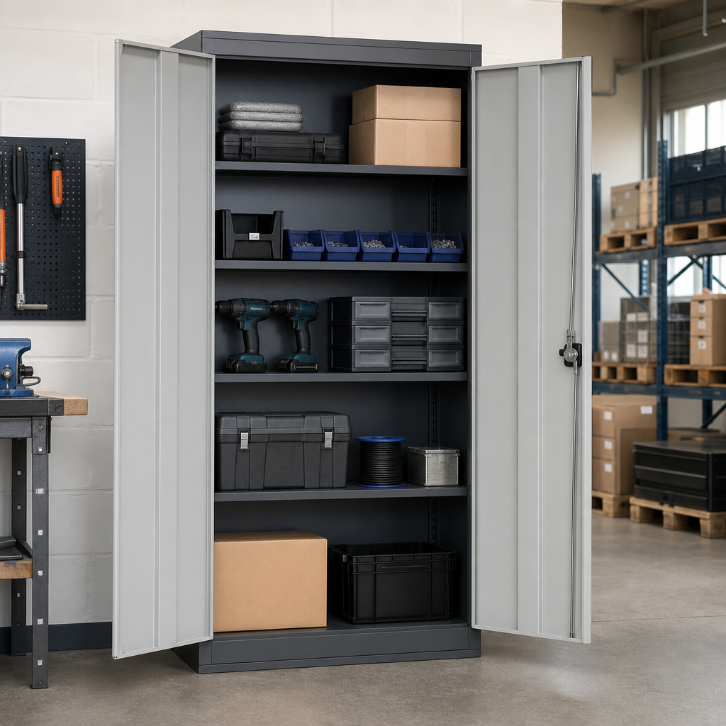 Multipurpose Metal Storage Cupboard 1950 x 1000 x 450mm