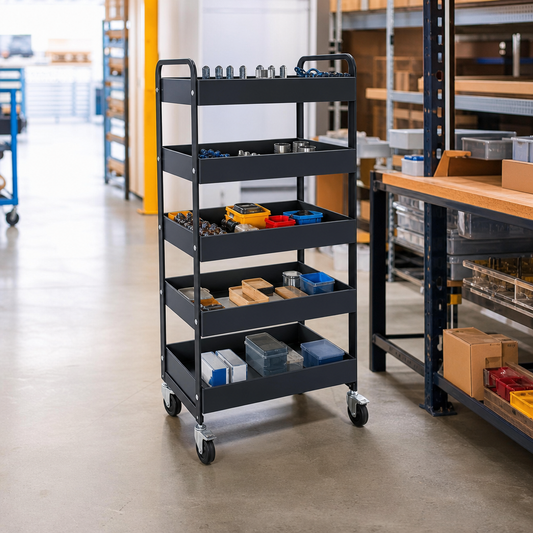 Narrow Tray Storage Trolleys
