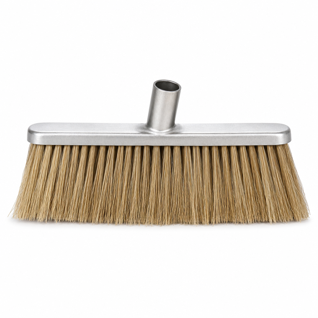 Natural Fibre Soft Bristle Cleaning Broom Head