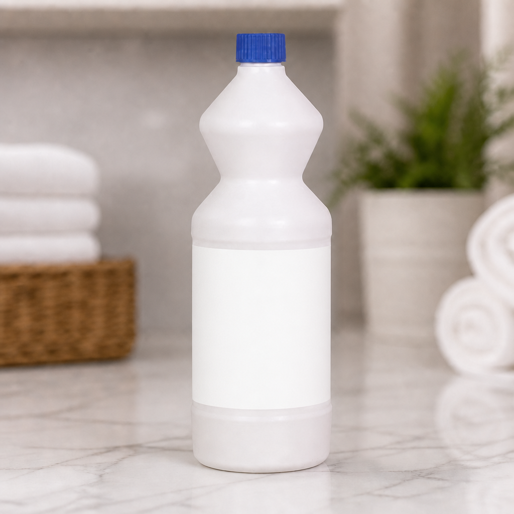 Commercial Laundry Bleach 1L - Stain Removal and Fabric Care
