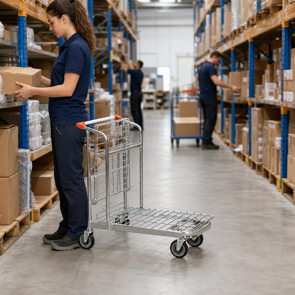 Nestable Stock Trolley with 500kg Load Capacity