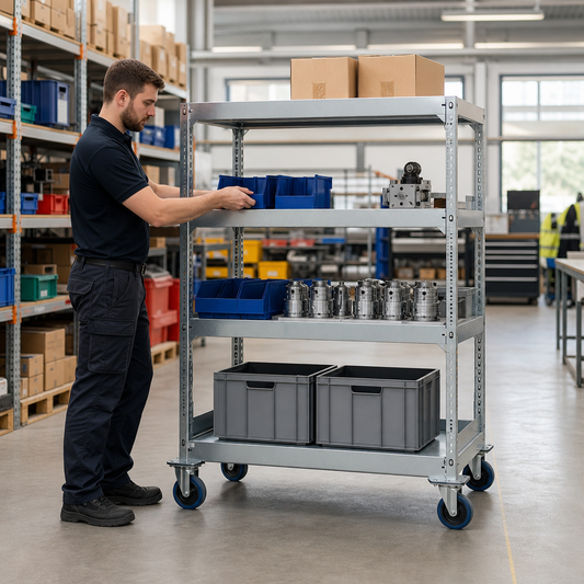 Nestable Stock Trolley with 500kg Load Capacity