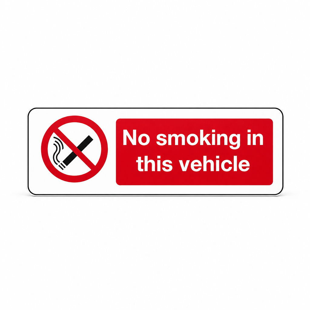 No Smoking Safety Sign – Vinyl, PVC and Aluminium Options