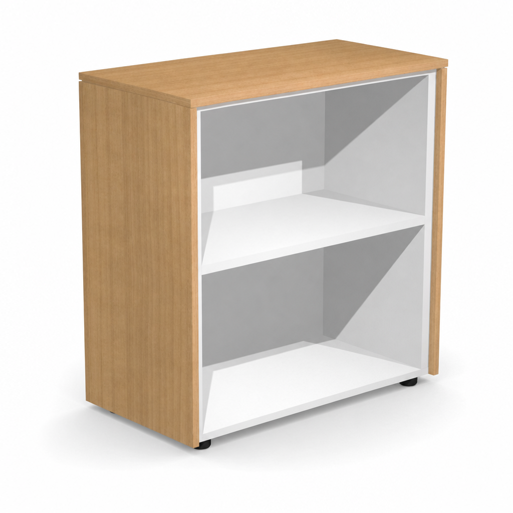 Office Bookcase with Shelves and Storage Boxes