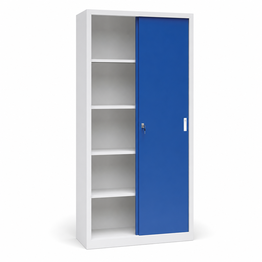 Office Storage Cupboard with 2 Sliding Doors 2x1.5m