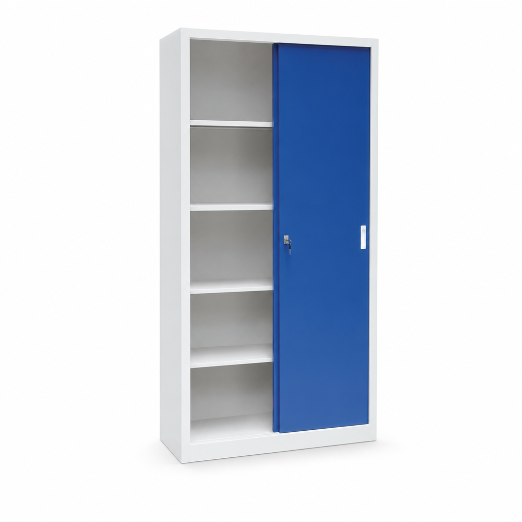 Office Storage Cupboard with 2 Sliding Doors 2x1m