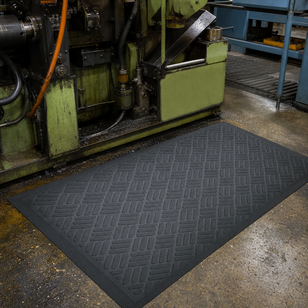 Oil-Resistant Anti-Slip Solid Safety Mats