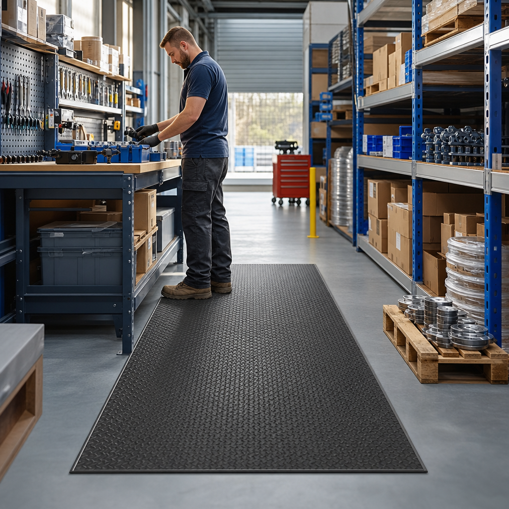 Oil-Resistant Anti-Slip Solid Safety Mats