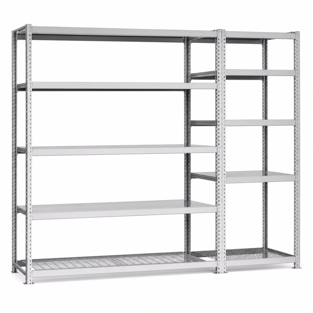 Open Back Steel Shelving Bays with Add-On Options