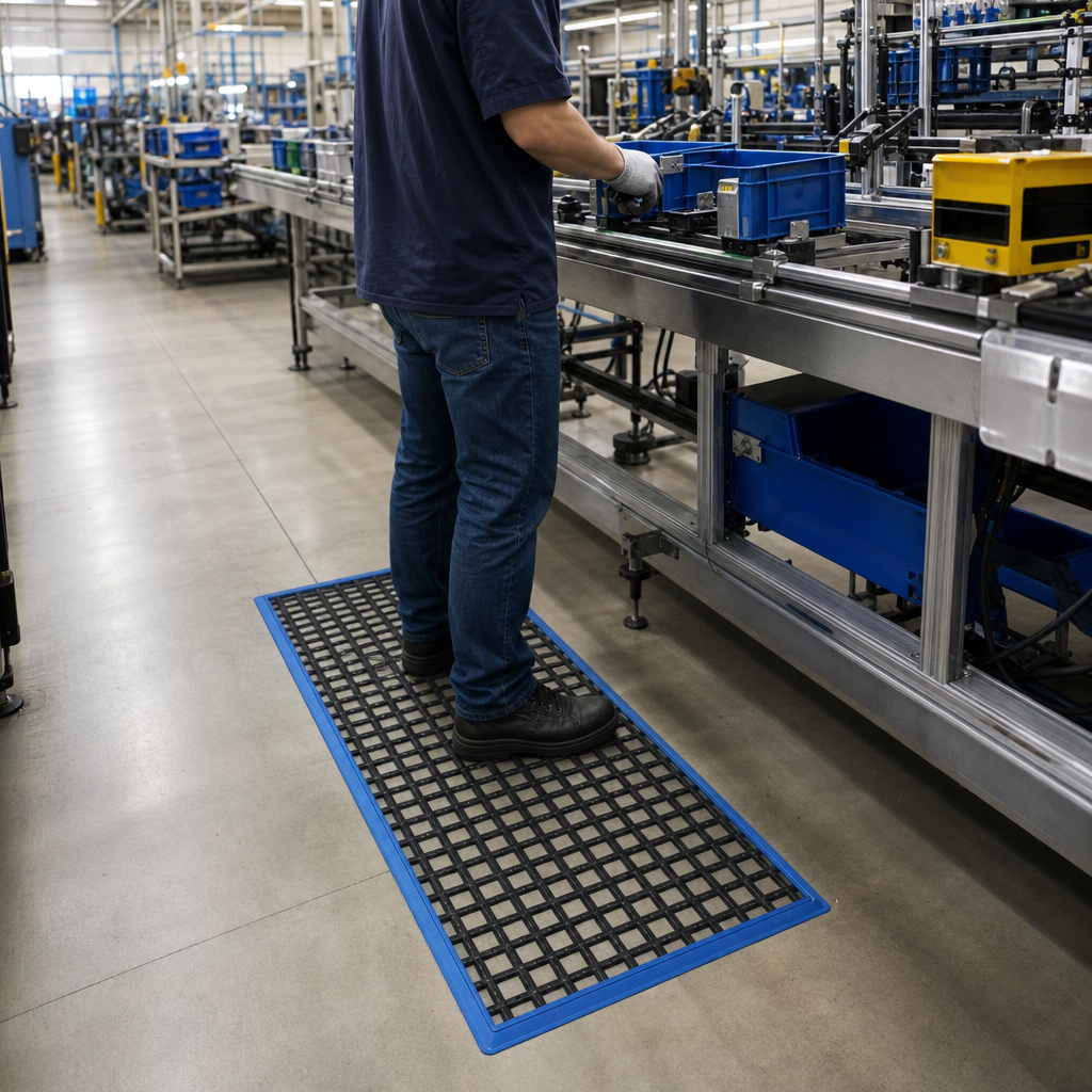 Open Grid Anti-Slip Workstation Safety Mats