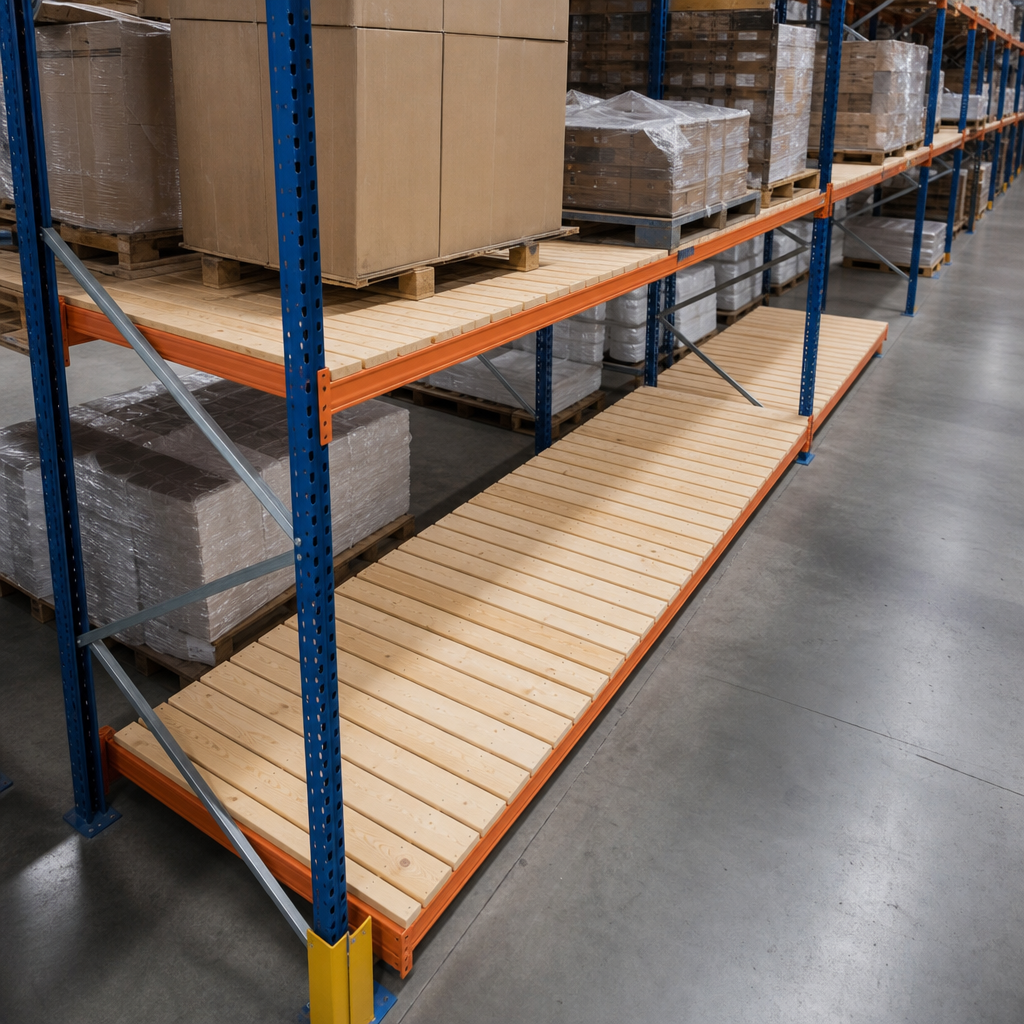 Open Timber Decks for Warehouse Pallet Racking