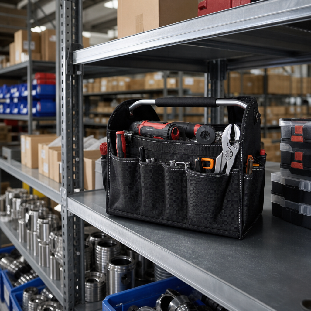 Open Tote Tool Bag with Carry Handle