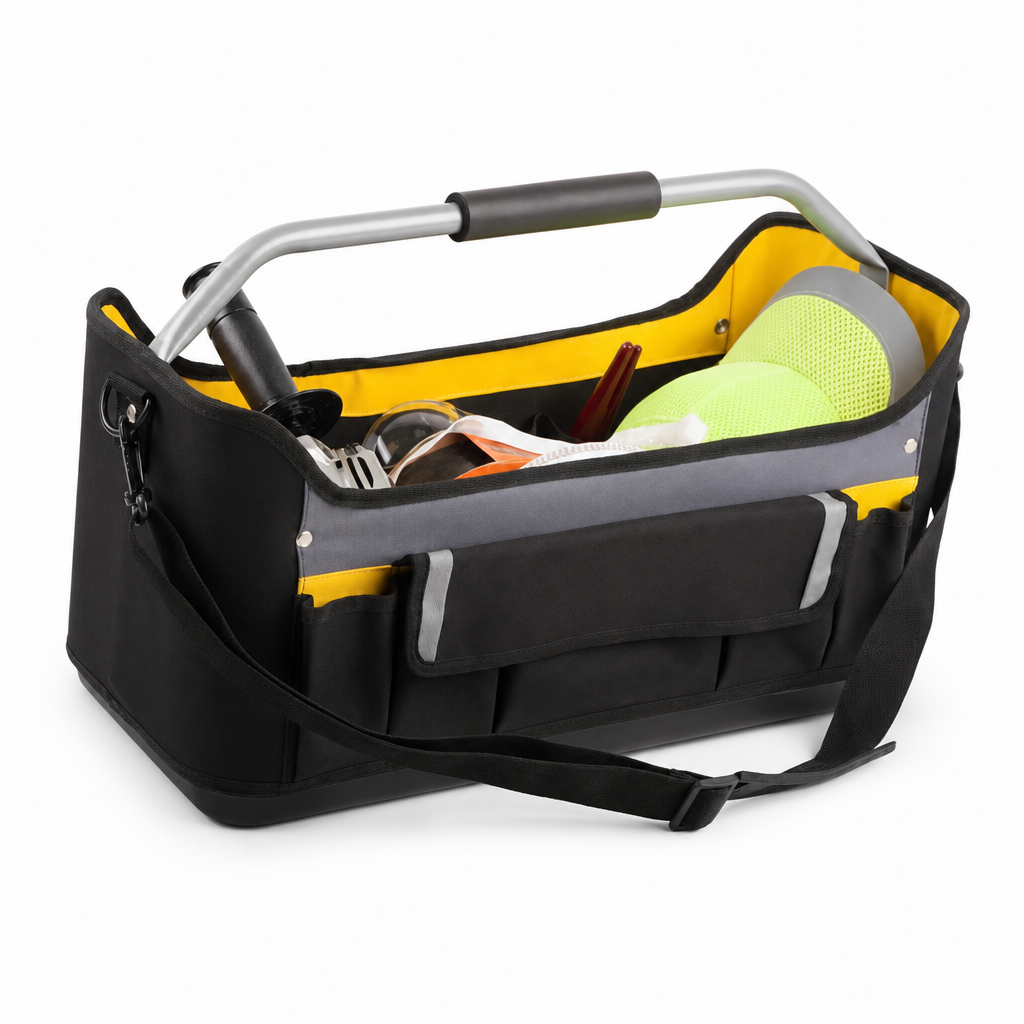 Open Tote Tool Bag with Carry Handle