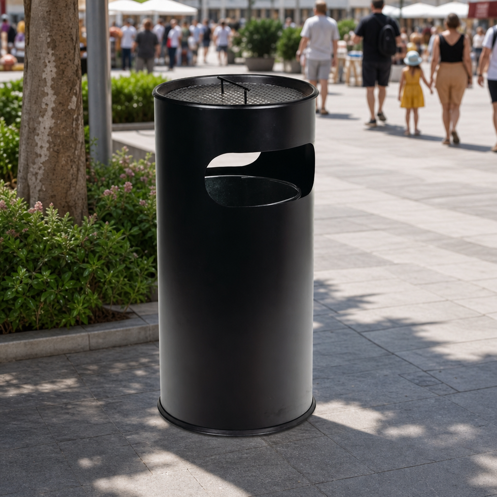 Outdoor Cigarette Ashtray Litter Bin