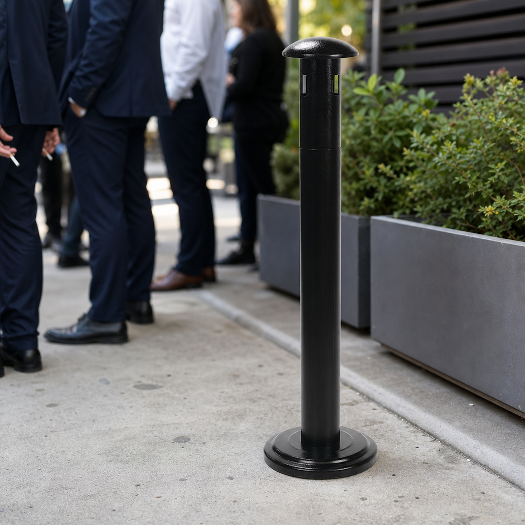 Outdoor Floor Standing Cigarette Ashtray Bin 11L