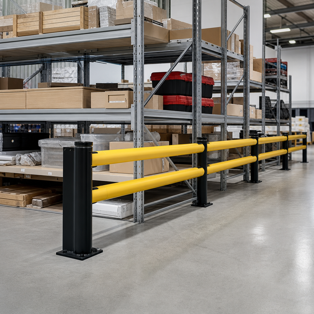Outdoor Medium Duty Impact Protection Rail System