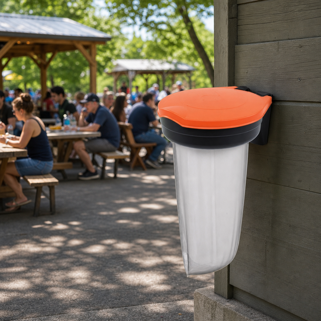 Outdoor Recycling Bin With Colour-Coded Lid Options