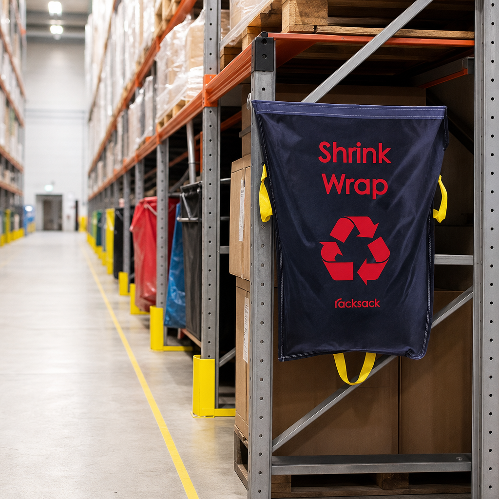 Pack of 10 Warehouse Waste Segregation Racking Bags 920 x 1000mm