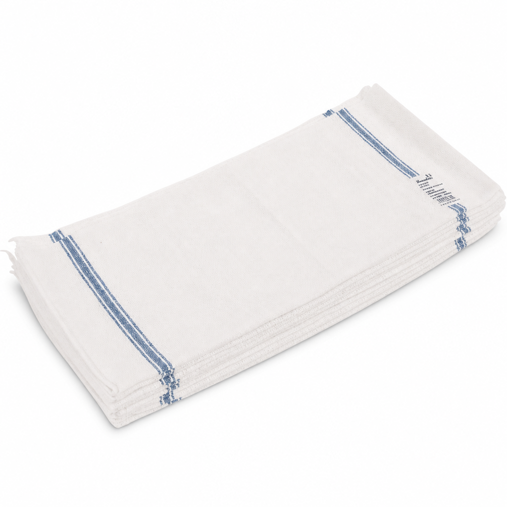 Pack of 10 White Multipurpose Cotton Cleaning Cloths