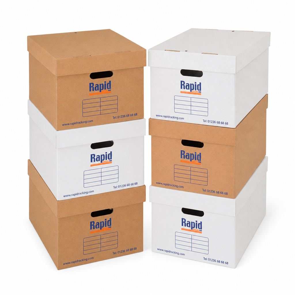 Pack of 20 Cardboard Document Storage Archive Boxes