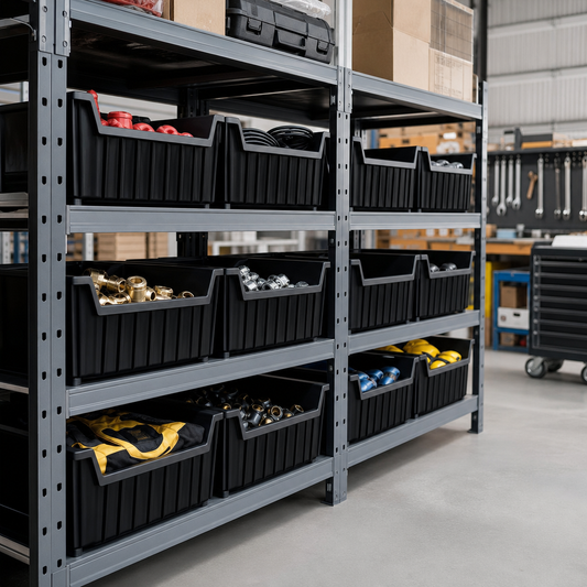 Pack of Heavy Duty Stacking Storage Containers