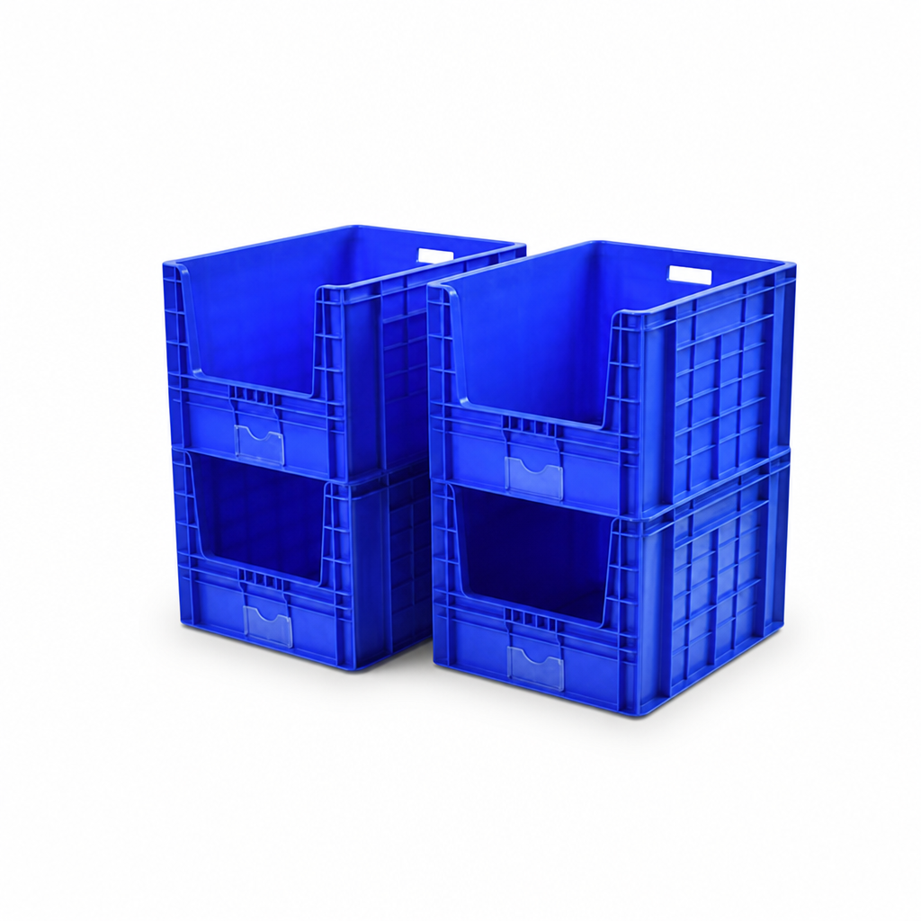 Pack of Heavy Duty Stacking Storage Containers