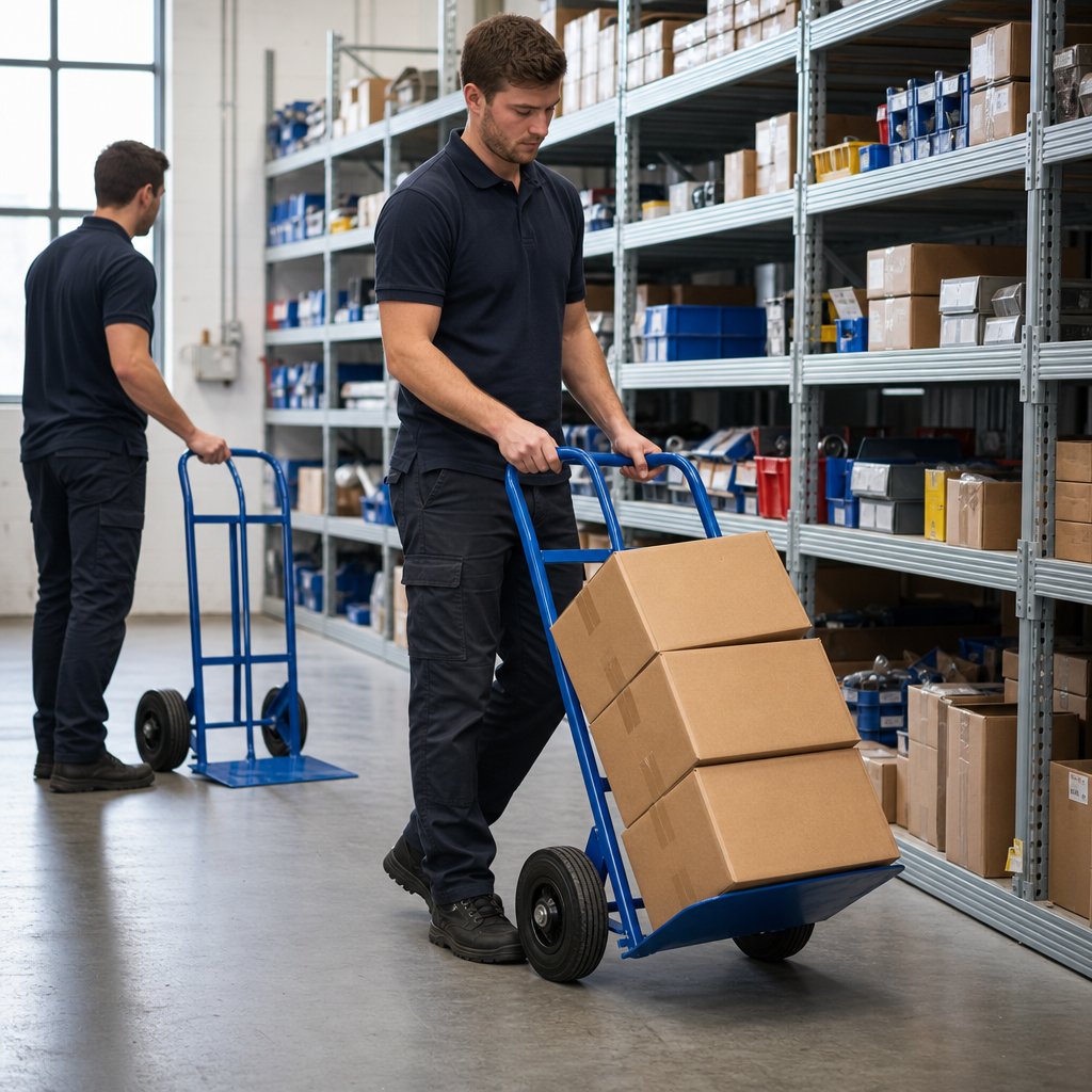 Pack of Two Heavy Duty Manual Sack Trucks 600kg Capacity