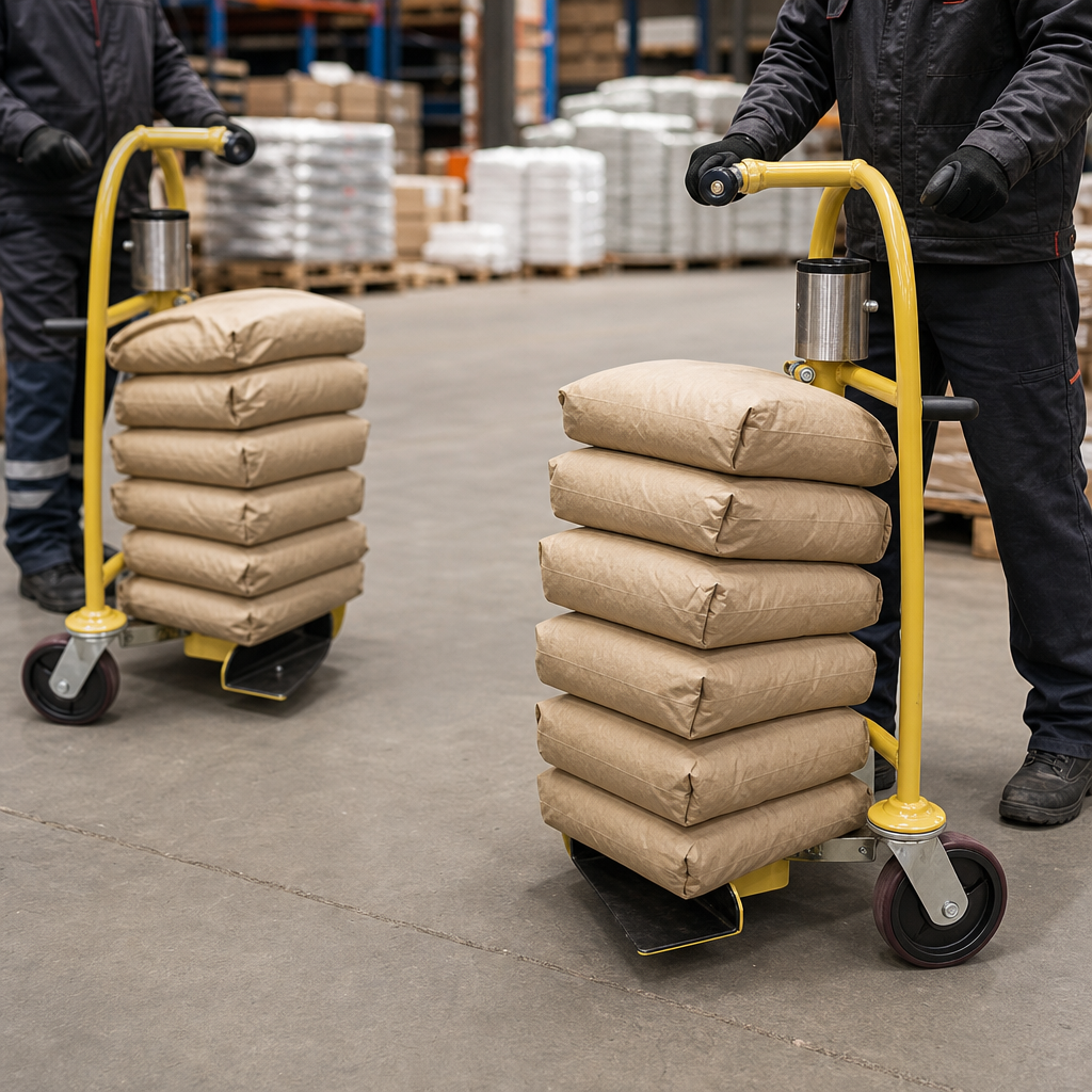 Pack of Two Heavy Duty Manual Sack Trucks 600kg Capacity