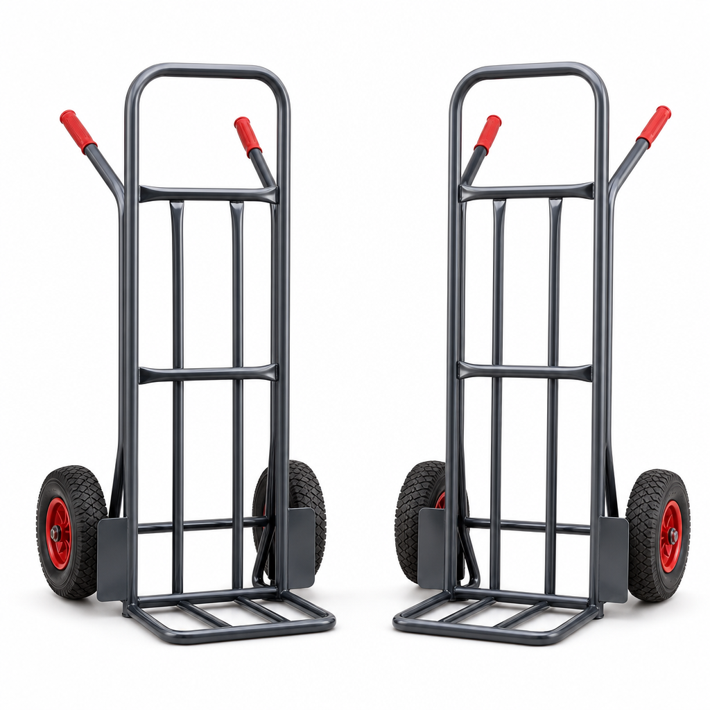 Pack of Two Heavy Duty Manual Sack Trucks 600kg Capacity