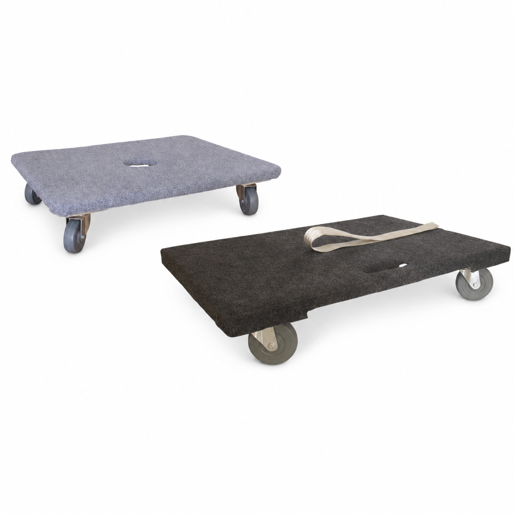 Padded Wooden Dollies with Wheels 200kg Load Capacity