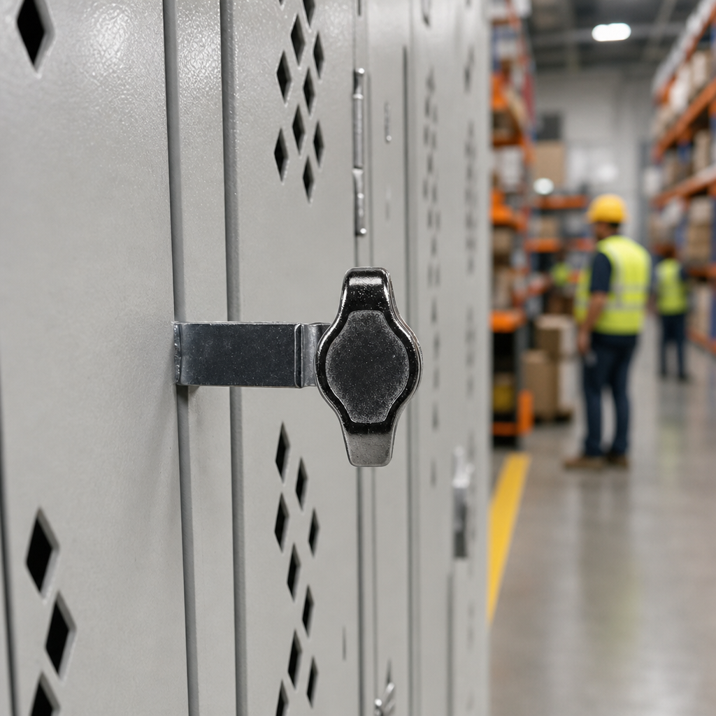Padlock Hasp for Assembled Lockers