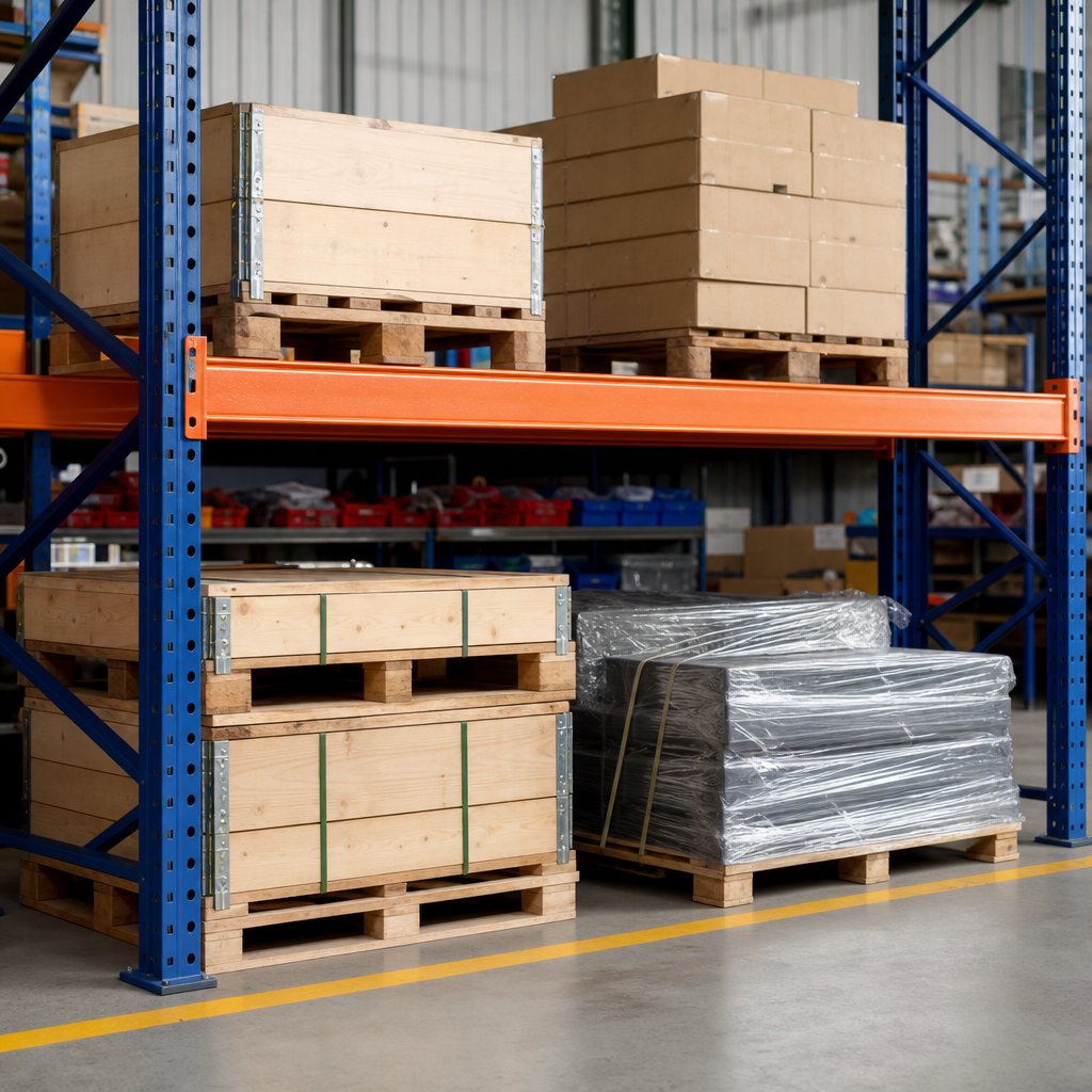 Pair of Heavy Duty Pallet Racking Beams 2000–3000kg Capacity