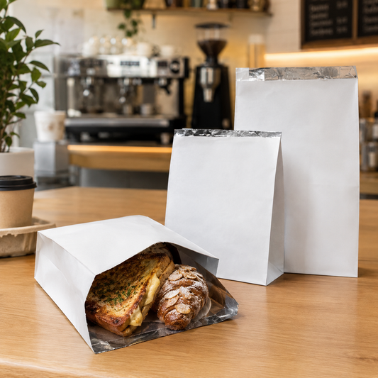 Recyclable Foil Lined Paper Bags 305x180mm - 500 Pack