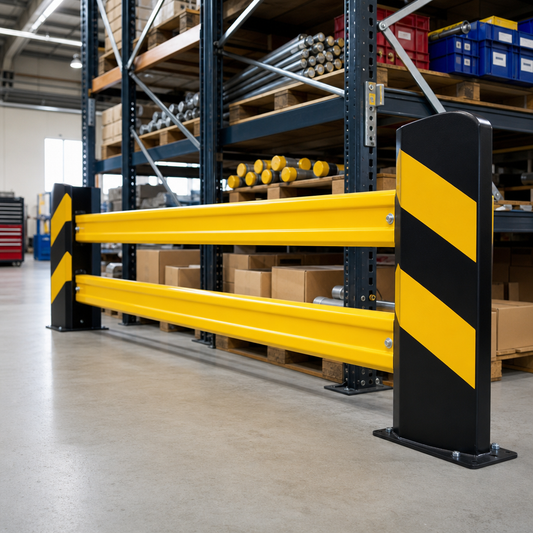Pedestrian Safety Barrier Ends in Black or Yellow