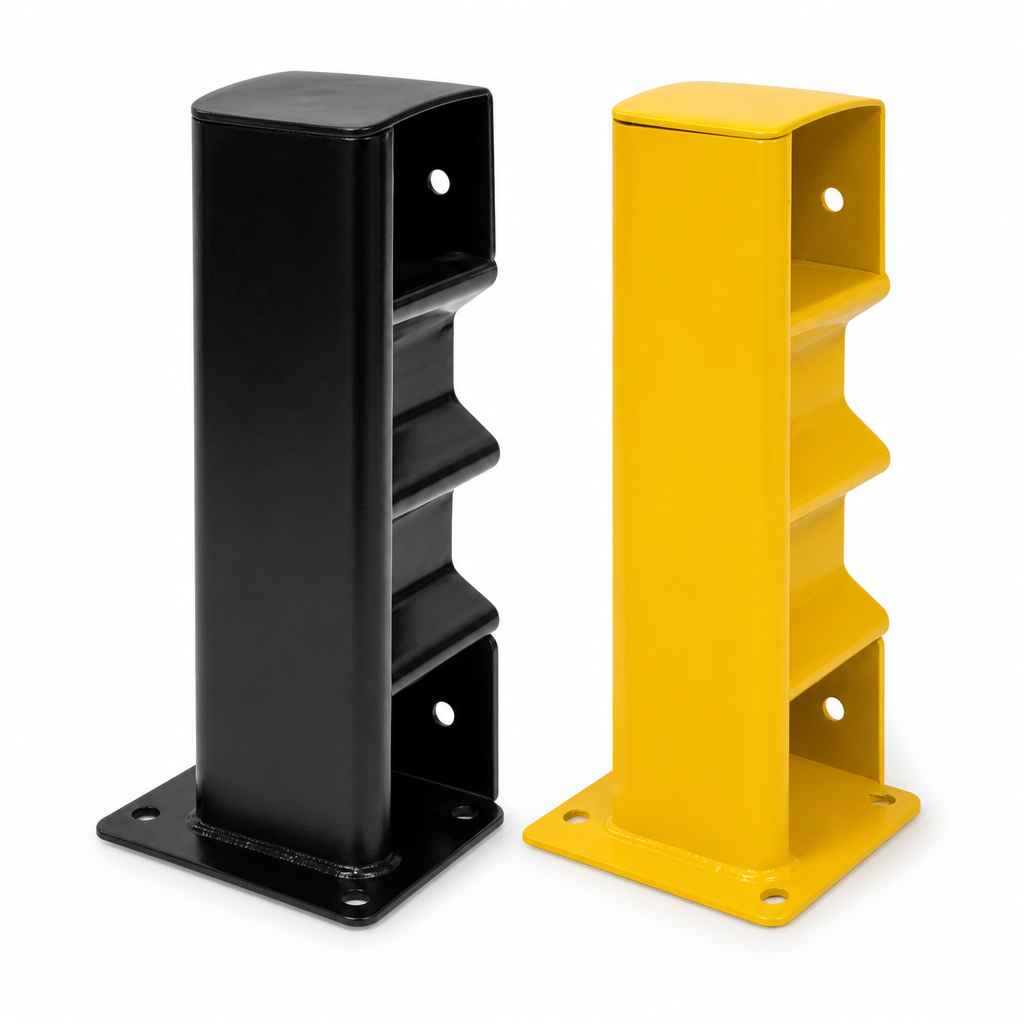 Pedestrian Safety Barrier Ends in Black or Yellow