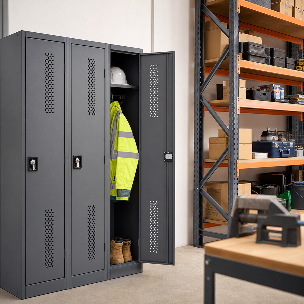 Perforated Door Ventilated Staff Lockers