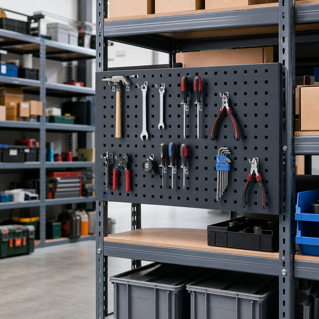 Perforated Tool Panel Hook Kit with 11 Hooks