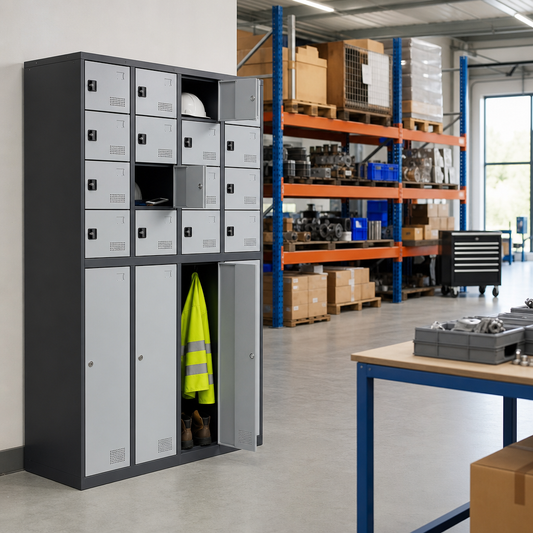 Personal Effects Lockers for Mobile Phone and PPE Storage