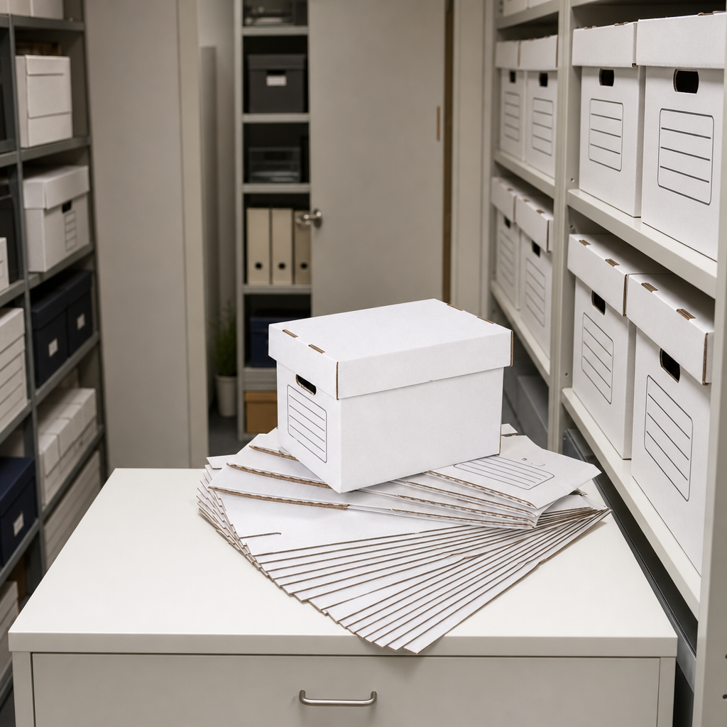 Plain Economy Archive Storage Boxes