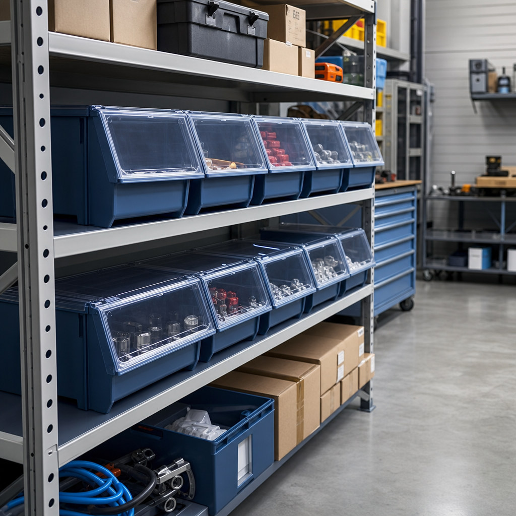 Plastic Bin Lids for Component Storage Containers