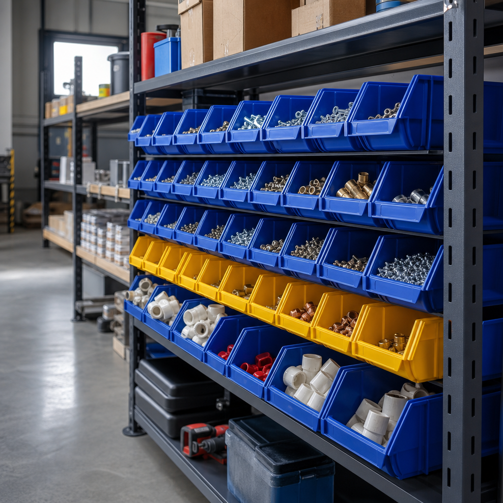 Plastic Component Bin Kits with Mixed Sizes
