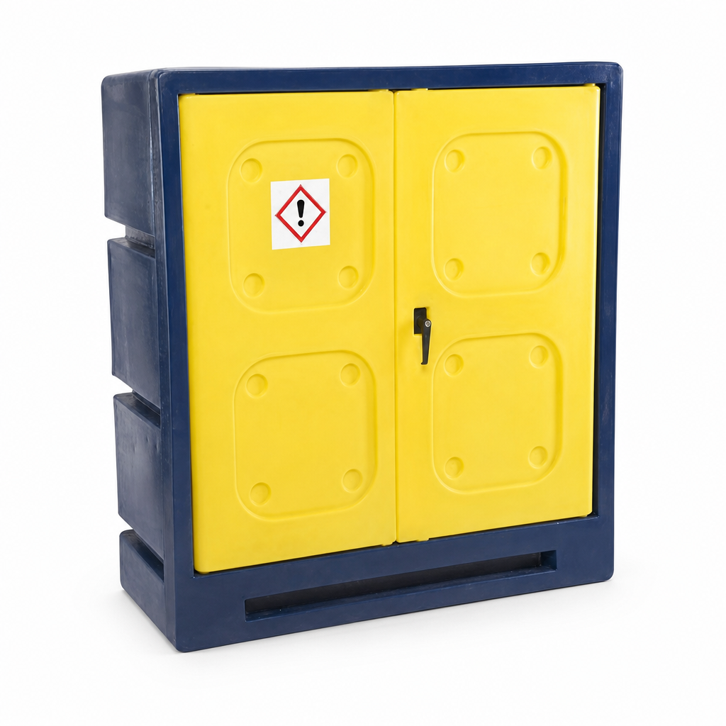 Plastic COSHH Storage Cabinet with Spill Containment