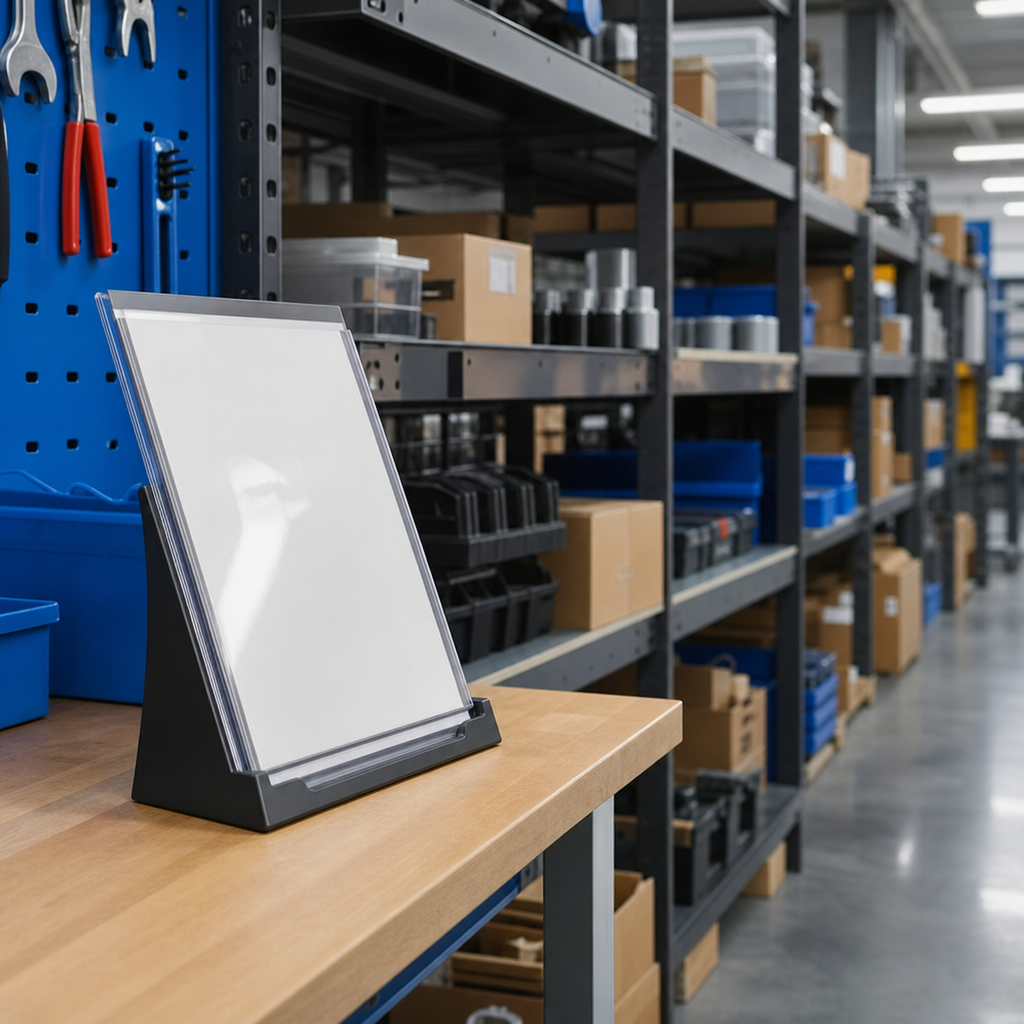 Plastic Display Unit for Desk Information Displays