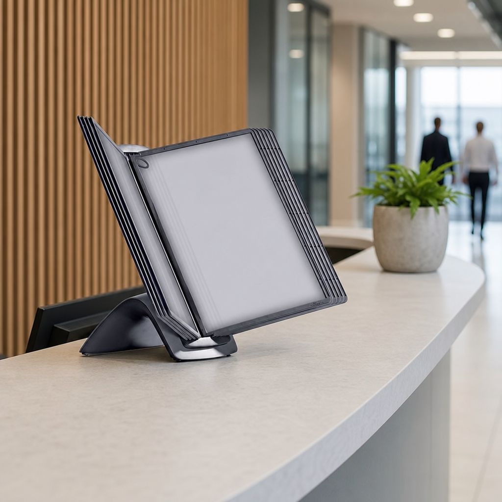 Plastic Display Unit for Desk Information Displays