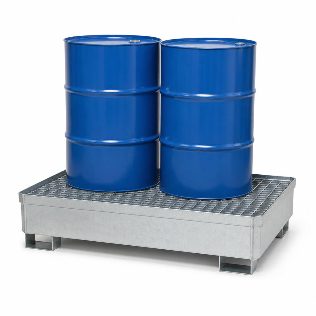 Plastic Drum Spill Containment Bunds