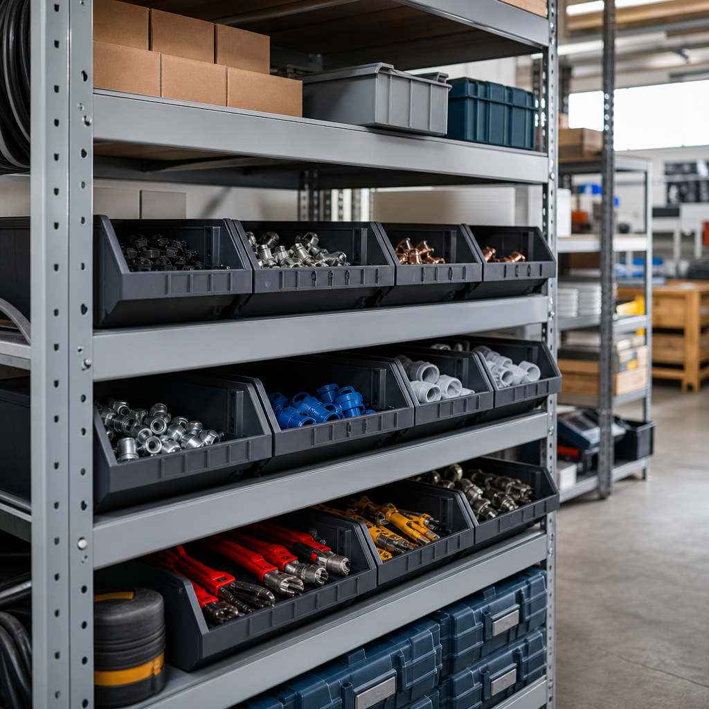 Plastic Shelf Storage Trays for Component Bins